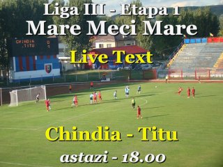 Live Text - Chindia Trgovite - Urban Titu 2-0. Final